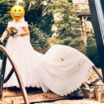 Mooie trouwjurk maat 38-40, Ophalen of Verzenden, Gedragen, Wit, Trouwjurk