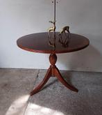 Klassiek antiek rond vintage tafeltje bijzettafel politoer, Ophalen