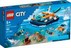 LEGO City 60377 Explorer Duikboot - Nieuw!, Ophalen of Verzenden, Nieuw, Complete set, Lego