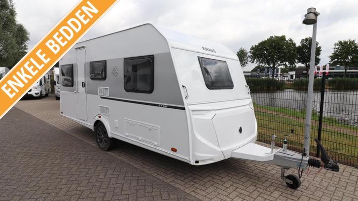 Knaus Sport 460 EU ENKELE BEDDEN BJ.'25 KORTING €2., Caravans en Kamperen, Caravans, Bedrijf, tot en met 4, 1000 - 1250 kg, Standaardzit