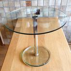 METAFORM DESIGN glazen tafeltje rond, 50 tot 100 cm, Minder dan 50 cm, Glas, Rond