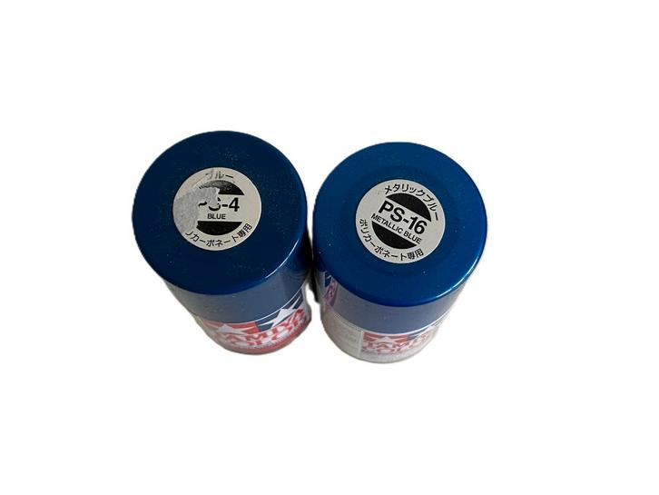 Tamiya PS-4 + PS-16 spray paint, Hobby en Vrije tijd, Modelbouw | Radiografisch | Auto's, Onderdeel, Overige schalen, Ophalen of Verzenden