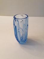 mooie blauwe glazen vaas Rudolf Schrotter, Ophalen of Verzenden
