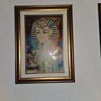 Egyptische Kunst Print in Gouden Lijst, Ophalen of Verzenden