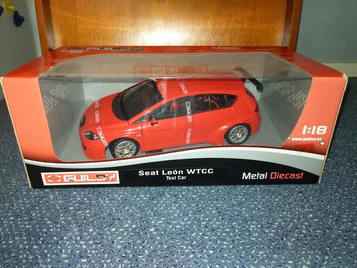 Seat Leon WTCC Testcar 1:18 - Zeldzaam Model!, Hobby en Vrije tijd, Modelauto's | 1:18, Nieuw, Auto, Overige merken, Ophalen of Verzenden