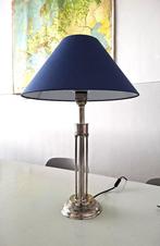 grote tafellamp verchroomd art deco bauhaus design, Ophalen of Verzenden, Zo goed als nieuw, Metaal, Minder dan 50 cm