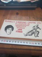Russell,s kawasaki centere ltd john titman speedway grasbaan, Verzamelen, Ophalen of Verzenden, Zo goed als nieuw