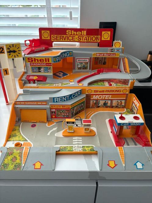 Oude Shell garage in koffer, Verzamelen, Merken en Reclamevoorwerpen, Zo goed als nieuw, Gebruiksvoorwerp, Verzenden