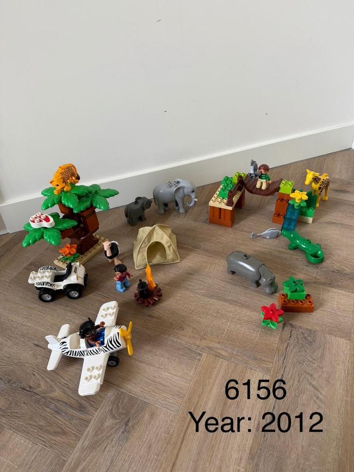 Heel goed Lego Duplo safari dierentuin 6156 quad vliegtuig, Kinderen en Baby's, Speelgoed | Duplo en Lego, Zo goed als nieuw, Duplo