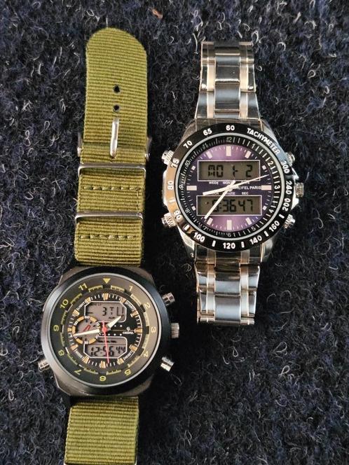 2x CHEIFEL PARIS hybride horloge (los te koop), Sieraden, Tassen en Uiterlijk, Horloges | Heren, Zo goed als nieuw, Polshorloge