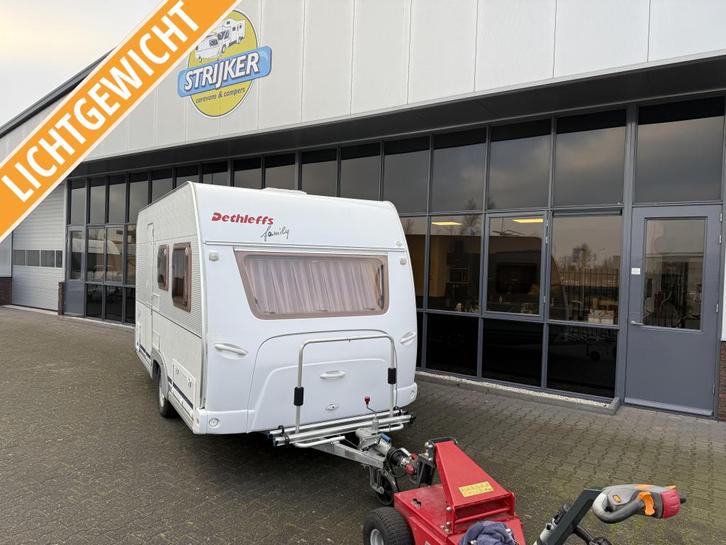 Dethleffs Family 420 TN Bed + Zit + WC 780KG 1e Eigenaar!!, Caravans en Kamperen, Caravans, Bedrijf, tot en met 4, 750 - 1000 kg