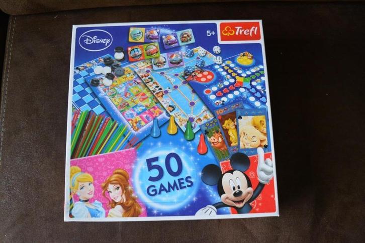disney 50 games, ganzenbord en disney jumbolin, Hobby en Vrije tijd, Gezelschapsspellen | Bordspellen, Gebruikt, Een of twee spelers
