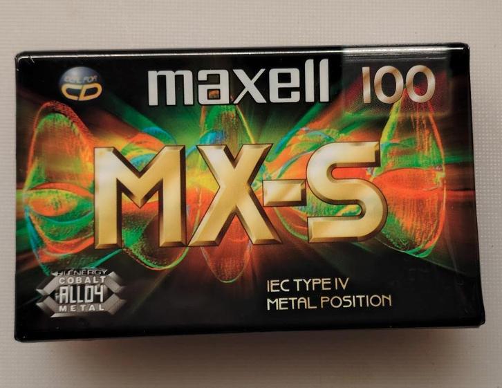 Maxell MX-S 100 cassette 1 stuk MXS100, Cd's en Dvd's, Cassettebandjes, Nieuw in verpakking, Onbespeeld, Overige genres, 1 bandje