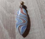 *Antiek parfumflesje Jugendstil gekleurd glas, Antiek en Kunst, Antiek | Glas en Kristal, Ophalen of Verzenden