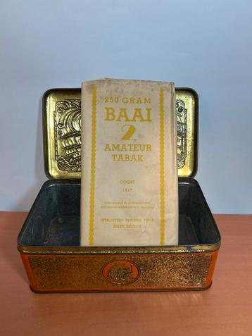 Vintage Niemeyer Tabaksdoos met Baai tabak beschikbaar voor biedingen