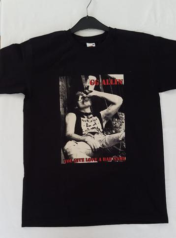 GG Allin Shirt T-Shirt Zwart S beschikbaar voor biedingen