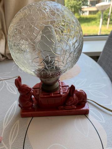 Vintage jaren ‘50 bed/tafellampje beschikbaar voor biedingen