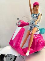 Barbie scooter met pop, Kinderen en Baby's, Speelgoed | Poppen, Zo goed als nieuw, Ophalen, Barbie
