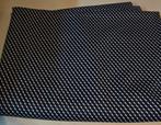 Jaquard ruit blauw (149), Overige materialen, Blauw, 120 cm of meer, Nieuw