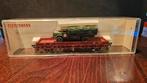 Fleischmann H0 5522 lageboordwagen met voertuig NIEUW, Wisselstroom, Fleischmann, Ophalen of Verzenden, Nieuw