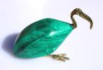 Prachtig Egyptisch Malachiet Messing Ibis Toth Beeldje, Antiek en Kunst, Kunst | Beelden en Houtsnijwerken, Verzenden