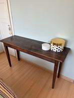 Mooie teak houten side table, Ophalen, Gebruikt, 100 tot 150 cm, Teakhout