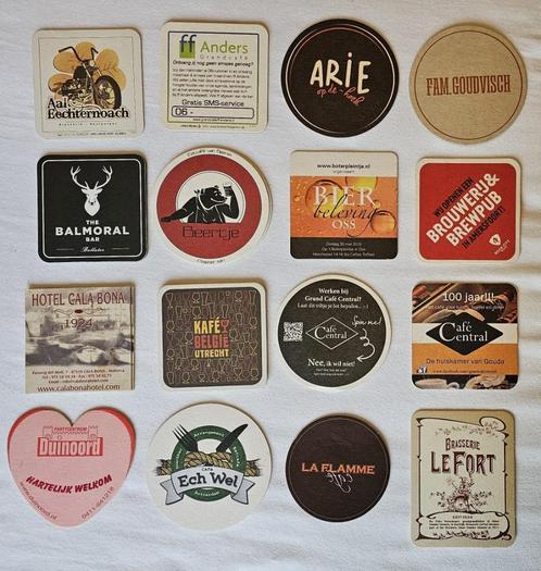 105 Bierviltjes Horeca Kroegen Restaurants, Verzamelen, Biermerken, Gebruikt, Viltje(s), Overige merken, Ophalen of Verzenden