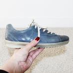 Mooie Blauw Leren Ecco Gympen -s26 (Maat 37) € 25,-, Ecco, Blauw, Ophalen of Verzenden, Sneakers of Gympen