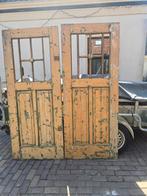 Antieke paneeldeuren ensuite deuren boederijdeuren dubbele, Ophalen, 80 tot 100 cm, Binnendeur, Zo goed als nieuw