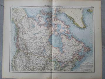 158-159 Noord Amerika met Canada en Groenland Litho 1899 beschikbaar voor biedingen