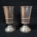 2 Tinnen bekers, kelken, Ophalen of Verzenden, Zo goed als nieuw
