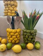 Des Pots citroen vaas/bloempot NIEUW!!!, Huis en Inrichting, Woonaccessoires | Vazen, Overige kleuren, Aardewerk of Porselein