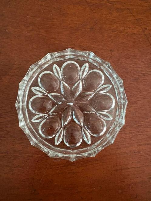 Glazen onderzetters, Antiek en Kunst, Antiek | Glas en Kristal, Ophalen of Verzenden