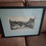 Getekende  ets v Bas Haasnoot Katwijk, Antiek en Kunst, Ophalen