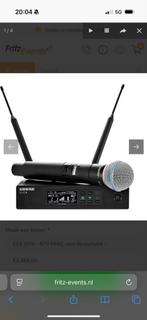 Shure QLXD Draadloos Microfoonsysteem zo goed als nieuw, Muziek en Instrumenten, Microfoons, Ophalen, Gebruikt, Zangmicrofoon