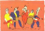 HERMAN BROOD Reproductie BANDJE, Antiek en Kunst, Kunst | Litho's en Zeefdrukken, Ophalen of Verzenden