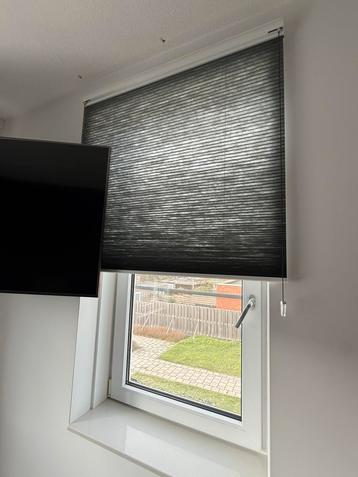 Grijs Plisségordijn Top Down Bottom Up 95 centimeter breed beschikbaar voor biedingen