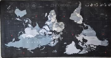 Wereldkaart Gaming Muismat - VOGROUND beschikbaar voor biedingen