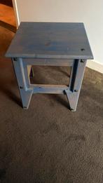 Blauw Nachtkastje / Bijzettafel, Ophalen of Verzenden, Gebruikt, Hout