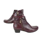 Nelson – Dames enkellaarsjes – Bordeauxrood – Maat 40, Lage of Enkellaarzen, Ophalen of Verzenden, Zo goed als nieuw, Nvt