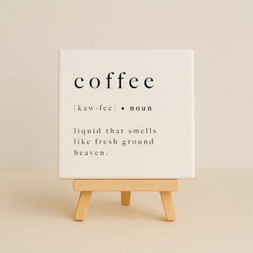 Wandtegeltje coffee beschikbaar voor biedingen