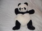 L. DAKE PANDA BEER DRAAGTAS PLUCHE WIT/ZWART MET HARDE, Ophalen of Verzenden, Nieuw, Overige typen