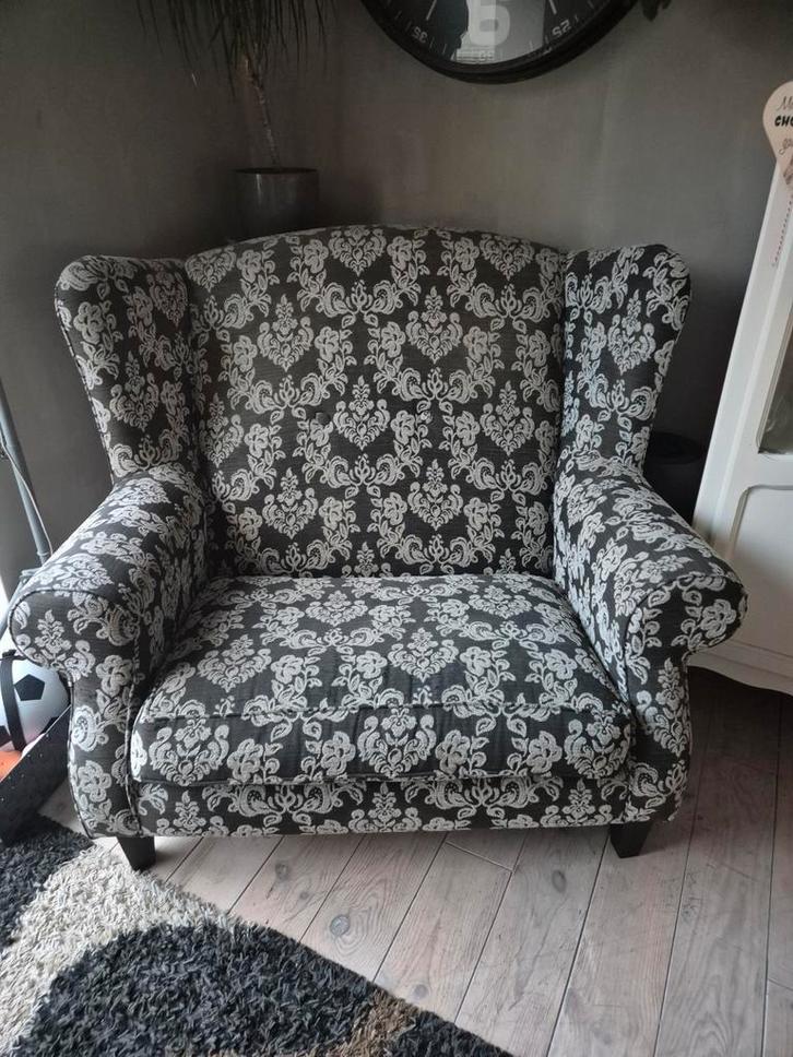 Mooie Loveseat met Bloemenmotief, Huis en Inrichting, Fauteuils, Gebruikt, Ophalen