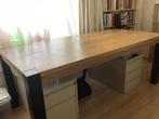 Robuuste eikenhouten eettafel eiken, Eikenhout, Zo goed als nieuw, Vijf personen of meer, Robuust vorstelijk