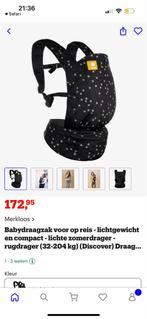 Tula Free to Grow Draagzak - Zwart met Sterren, Kinderen en Baby's, Babydragers en Draagdoeken, Overige merken, Buik of Rug, Ophalen of Verzenden