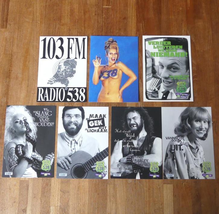 CollegeCards kaarten Radio 538 reclame kaart, Verzamelen, Ansichtkaarten | Themakaarten, Ongelopen, 1980 tot heden, Cultuur en Media
