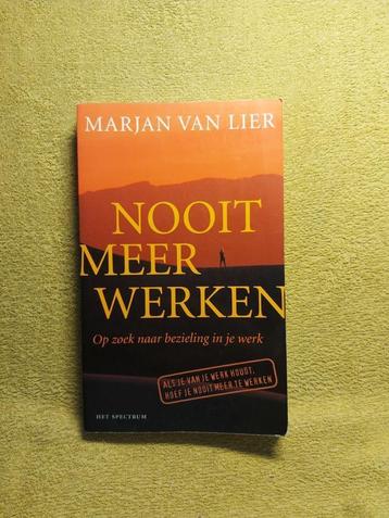 Nooit meer werken - Marjan van Lier. Bezieling in je werk. beschikbaar voor biedingen
