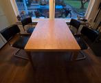 Tafel met 4 stoelen, Ophalen, Gebruikt, 100 tot 150 cm, 50 tot 100 cm