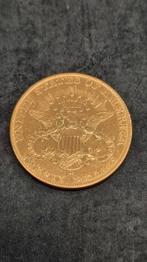 20 Amerikaanse dollar 900kt, Ophalen of Verzenden, Noord-Amerika, Losse munt, Goud