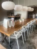 Eetkamerstoelen. 10 stuks, Huis en Inrichting, Stoelen, Ophalen, Kunststof, Wit, Zo goed als nieuw